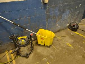Vacuum, Mop Bucket, & Extractor...