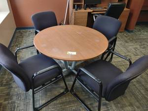 48 Table & (4) Arm Chairs...