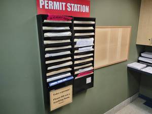 (2) Mailboxes & Bulletin Board...