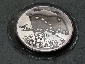 lot 60 image: 1 TROY OZ .999 FINE SILVER ALASKA BY JM SEALED