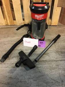 lot 2 image: Milwaukee M18 FUEL 18-Volt Lithium-Ion Brushless 1 Gal. Cordless 3-in-1 Backpack Vacuum (Tool-Only)  USED