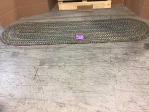 lot 6 image: Kennebunkport Sage Multi 2 ft. x 8 ft. IndoorOutdoor Braided Runner Rug