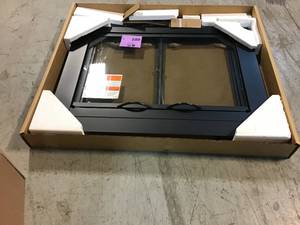 lot 23 image: Alpine Small Glass Fireplace Doors by Pleasant Hearth not used