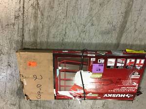 lot 38 image: Husky Red 5-Tier Heavy Duty Steel Garage Storage Shelving (48 in. W x 78 in. H x 24 in. D) customer returns