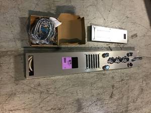 lot 42 image: ELLO&ALLO 53 in. 10-Jet Shower Panel System in Brushed Nickel with LED Rainfall Waterfall Shower Head Handshower and Tub Spout customer returns