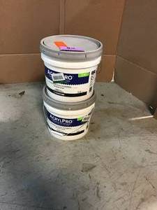 lot 47 image: Lot of Custom Building Products AcrylPro 3.5 Gal. Ceramic Tile Adhesive