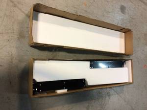 lot 75 image: Husky 52 in. Pegboard Back Wall for Tool Cabinet, Black