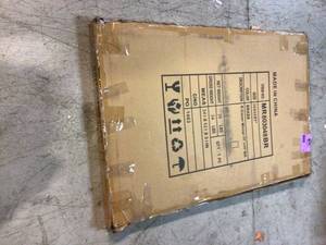 lot 96 image: Elegant Lighting - MR803048BR - Evermore Soft Corner Metal Rectangular Mirror 30X48 Inch In Brass