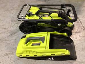 lot 98 image: RYOBI 13 in. 11 Amp Corded Electric Walk Behind Push Mower