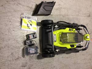 RYOBI 40V 18 in. 2-in-1 Cordless Battery Walk Behind Push Lawn Mower with 4.0 Ah Battery and Charger