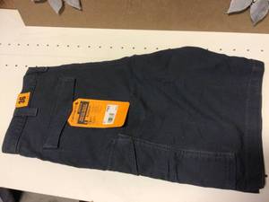 Carhartt Mens 36 Bluestone CottonSpandex BS3542 Relaxed Fit Canvas Cargo Short