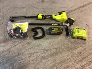 RYOBI 40V HP Brushless 15 in. Cordless Carbon Fiber Shaft Attachment Capable String Trimmer with 4.0 Ah Battery and Charger