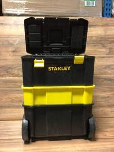 lot 17 image: Stanley Essential 19 in. 3-in-1 Detachable Mobile Work Box Open box customer returns see pictures