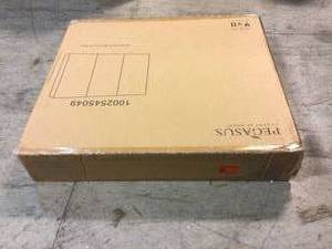 lot 36 image: Pegasus 36 in. x 31 in. Recessed or Surface-Mount Tri-View Bathroom Medicine Cabinet with Beveled Mirror