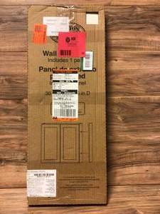 lot 38 image: 11.75x30 in. Wall End Panel in White