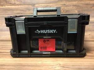 lot 52 image: Husky 22 in. Mobile Connect Tool Box Open box customer returns see pictures
