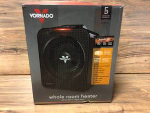 lot 69 image: Vornado Velocity 5 Whole Room 1500-Watt 5118 BTU Electric Space Fan Heater Furnace, Auto Control, Advanced Safety, Black