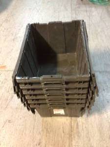 lot 86 image: 12 Gal. Heavy-Duty Flip Tote in Grey