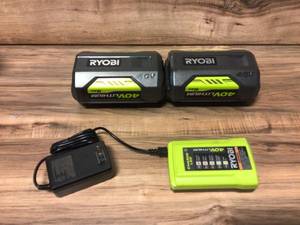 lot 91 image: RYOBI 40-Volt Lithium-Ion 5.0 Ah High Capacity Battery