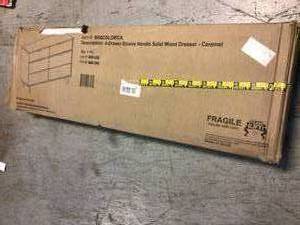lot 100 image: Sloane 6-Drawer Caramel Mid Century Modern Wood Dresser by Walker Edison Furniture Company