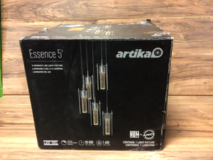 lot 30 image: Artika Essence 30-Watt Chrome Integrated LED Pendant Customer Returns See Pictures