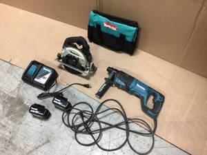 lot 102 image: Lot of Makita Tools included Battery and Charger Customer Returns See Pictures
