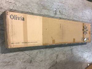 Zinus Olivia Metal and Wood Platform Bed Frame, Twin Open Box customer return see pictures