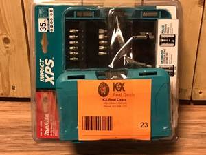 Lot of Makita Impact Bit Sets Open Box customer return see pictures