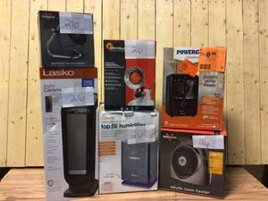 Lot of assorted Heaters Open Box customer return see pictures