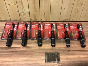 Lot Husky 12-in-1 Quick-Load Ratcheting Screwdriver Open Box customer return see pictures