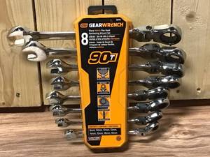 GEARWRENCH 90T 8PC. METRIC FLEX HEAD RATCHETING WRENCH SET 86794 (CMP047913)