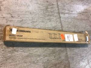FLEXIMOUNTS White Adjustable Height Overhead Garage Storage Rack (96 in W x 48 in D)