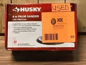 Husky 6 in. Low Vibration Palm Sander  USED