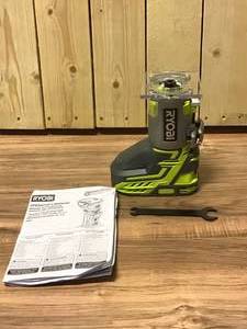 RYOBI ONE 18V Cordless Fixed Base Trim Router (Tool Only) with Tool Free Depth Adjustment