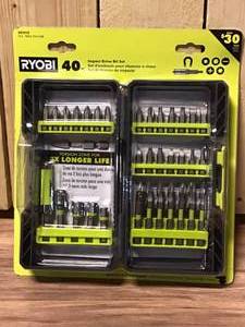 RYOBI Impact Rated Driving Kit (40-Piece) Open Box customer return see pictures