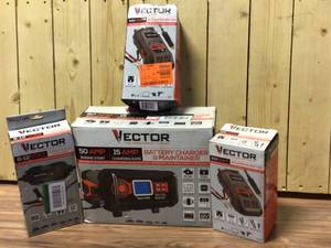 Vector 6-Volt12-Volt Battery Portable Car Battery Charger and Maintainer