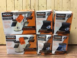 Lot of assorted Ridgid Filters not used