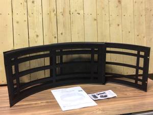 Pleasant Hearth Classic 36 in. x 12 in. Round Steel Wood Fire Ring in Black
