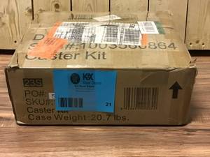 Husky 4 in. Caster Kit for Heavy Duty Welded Steel Garage Base Cabinets