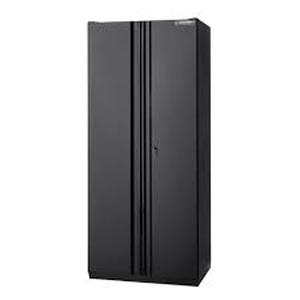 Husky Heavy Duty Welded 20-Gauge Steel Freestanding Garage Cabinet in Black (36 in. W x 81 in. H x 24 in. D) not used