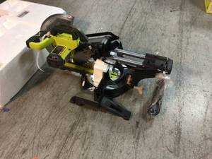 Ryobi 12 in. Sliding Compound Miter Saw with LED open box customer return see pictures