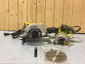 RYOBI 7 14 IN CIRCULAR SAW WITH LASER Customer Returns See Pictures