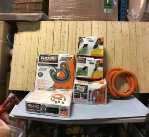 Lot of assorted Ridgid tools and accessories  Customer Returns See Pictures