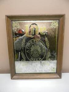 VINTAGE 1979 LITE BEER BAR SIGN A FINE PILSNER - OLD SCHOOL - COOL PIECE - APPROX 16 By 19 - SEE PICTURES