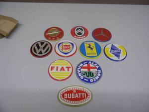 1950s WHEATIES CEREAL AOTOMOBILE EMBLEMS - GREAT COLLECTION - VERY NICE CONDITION - SEE PICTURES