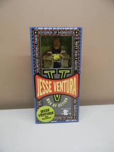 RARE - ORIGINAL 1999 JESSE VENTURA MAN OF ACTION 12 VINYL ACTION FIGURE - NAVY SEAL,  NEW IN BOX - SEE PICTURES