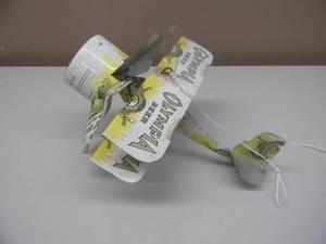 VINTAGE OLYMPIA BEER CAN FOLK ART HANDMADE AIRPLANE - VERY COOL PIECE - APPROX 10 By 7 - SEE PICTURES