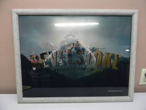THE REVELSTOKE CANADIAN SPICED WHISKY BAR SIGN  MIRROR - VERY COOL PIECE - APPROX 27 By 21 - SEE PICTURES