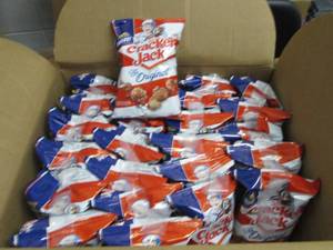 lot 109 image: Case of 4.5 oz Bags Cracker Jacks...