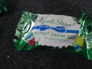 lot 121 image: 24 Russel Stover Coconut Creme Eggs...